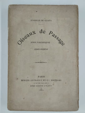 Oiseaux de Passage. Rimes fantastiques. Rimes d'ébène.. GUAITA Stanislas (de),