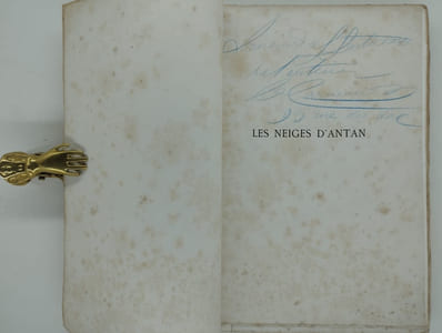Les neiges d'antan.