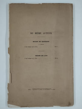 Mission des ouvriers.. SAINT-YVES D'ALVEYDRE (Alexandre),