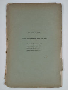 Le centenaire de 1789. Sa conclusion. Extrait de la nouvelle revue 15 mai 1889.
