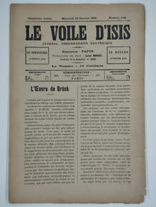Le voile d'Isis n°186. Cinquième année. 16 janvier 1895.