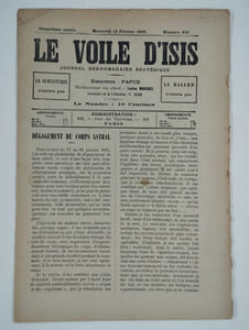 Le voile d'Isis n°190. Cinquième année. Mercredi 13 février 1895.