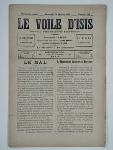 Le voile d'Isis n°191. Cinquième année. Mercredi 20 février 1895.