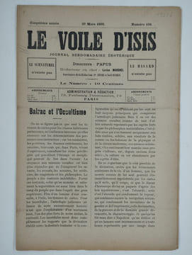 Le voile d'Isis n°196. Cinquième année. Mercredi 27 mars 1895.. PAPUS (Gérard Encausse) (ss. La dir. de),