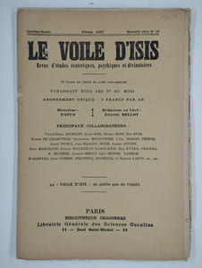 Le voile d'Isis nouvelle série n°16. Onzième année. Février 1907.