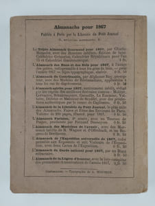 Almanach de la main pour 1867 ou la divination raisonnée et mise à la portée de tous.