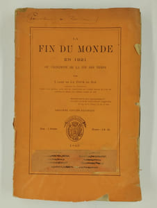 La fin du monde en 1921 ou Proximité de la fin des temps.