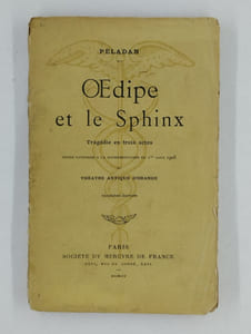 dipe et le Sphinx. Tragédie en trois actes.