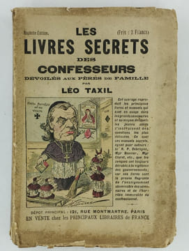 Les livres secrets des confesseurs dévoilés aux pères de famille.. TAXIL Léo,