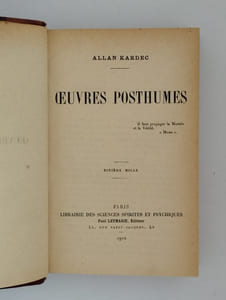 Oeuvres posthumes.