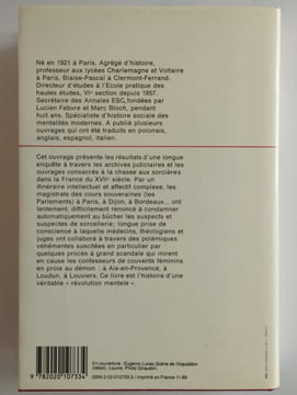 Magistrats et sorciers en france au XVIIe siècle. Une analyse de psychologie historique.. MANDROU Robert,