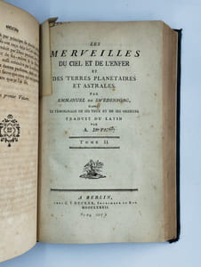 Les merveilles du ciel et de l'enfer et des terres planétaires et astrales. 2 TOMES en 1 Vol.