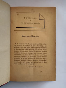L'initiation. 1891. N° 4 à 6 (jan. - mars).. PAPUS (Gérard Encause) (sous la dir. de),