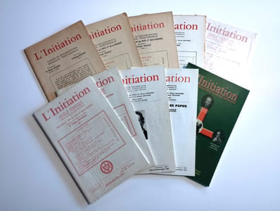 L'initiation. LOT de 10 volumes divers d'avril 1890 à décembre 1909.