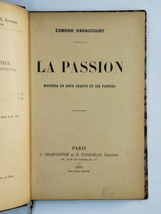 La passion. Mystère en deux chants et six parties.