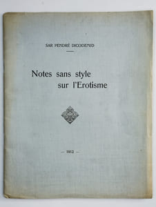 Notes sans style sur l'érotisme
