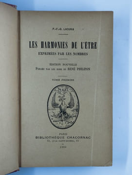 Les harmonies de l'être, exprimées par les nombres. 2 Vol.. LACURIA P.-F.-G.,