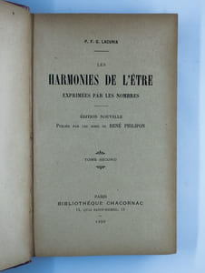 Les harmonies de l'être, exprimées par les nombres. 2 Vol.