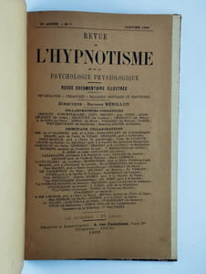 Revue de l'hypnotisme et de la psychologie physiologique. 23e année - n° 7. Janvier 1909.