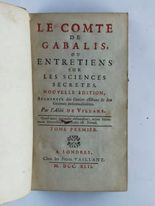Le Comte de Gabalis, ou entretiens sur les sciences secrètes. Tome premier (SEUL).