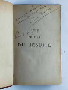 Le fils du jésuite. Précédé de pensées anti-cléricales. 2 Vol.