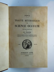 Traité méthodique de Science Occulte. (2 vol. COMPLET).