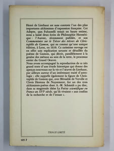Commentaire de Henri de Linthaut, Sieur de Mont-Lion, Docteur en médecine sur le trésor des trésors de Christofle de Gamon.