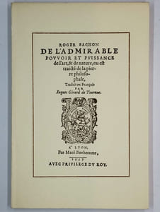 De l'admirable pouvoir et puissance de l'art, et de nature, ou est traicté de la pierre philosophale.