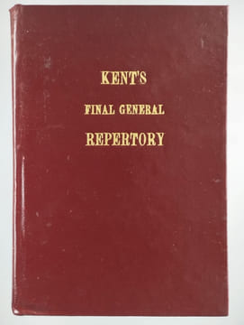 Kent's final general repertory of the homoeophatic materia medica.. KENT James Tylor,