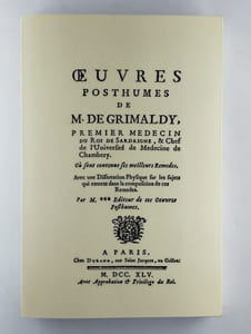Oeuvres posthumes. Facsimilé de l'édition de 1745.