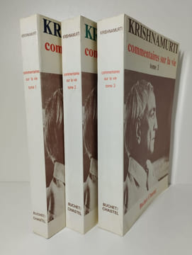 Commentaires sur la vie. COMPLET en 3 vol.. KRISHNAMURTI,