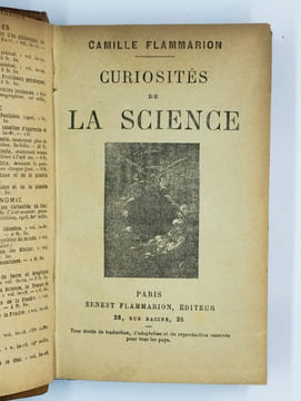 Curiosités de la science.. FLAMMARION Camille