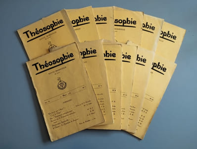 Théosophie. Revue mensuelle. Vol. 6. 12 numéros de septembre 1930 à août 1931. COMPLET.