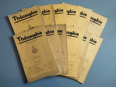 Théosophie. Revue mensuelle. Vol. 7. 12 numéros de septembre 1931 à août 1932. COMPLET.