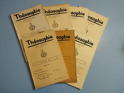 Théosophie. Revue mensuelle. Vol. 11. 7 numéros de septembre 1935 à août 1936. MANQUE les n° 7 à 11.