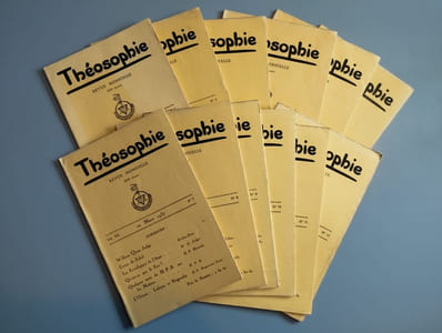 Théosophie. Revue mensuelle. Vol. 12. 12 numéros de septembre 1936 à août 1937. COMPLET.