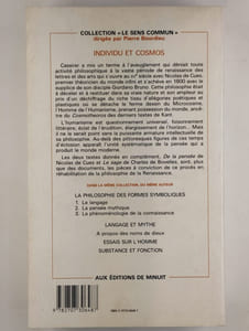 Individu et cosmos dans la philosophie de la renaissance.