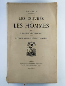 Le oeuvres et les hommes. Littérature épistolaire.