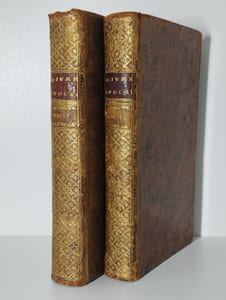 Livres apocryphes de l'ancien testament, en françois. Avec des notes. Pour servir de suite à la bible de Monsieur de Saci, en douze volumes. COMPLET en 2 VOLUMES. Tome premier. [- Tome second].