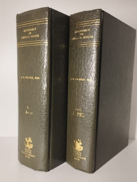 A dictionary of pratical materia medica. vol. 1: Abies canadensis - Hypericum et [vol. 2: Iberis - Pelagronium reniforme]. Manque le vol. 3.. CLARKE ...