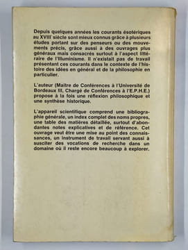 L'ésotérisme au XVIIIe siècle en France et en Allemagne.. FAIVRE Antoine,