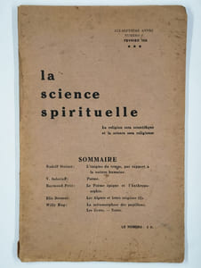 La science spirituelle. 17ème année, n°2, février 1938.