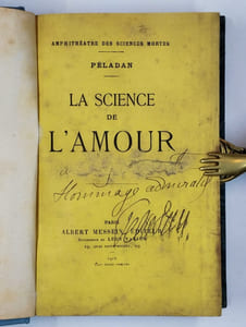 Amphithéâtre des sciences mortes. I. Comment on devient mage. Ethique. [II. Comment on devient Fée. Erotique]. [III. Comment on devient artiste. Esthétique]. [IV. Le livre du sceptre. Politique]. [V. L'occulte catholique]. [VI. Traité des antinomies. Métaphysique]. [VII. La science de l'amour]. COMPLET en 7 vol.