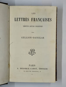 Les Lettres Francaises depuis leurs origines.