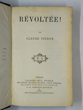 Révoltée !. VIGNON Claude,