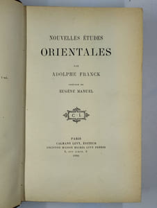 Nouvelles études orientales.