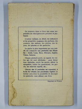 Rituel de magie blanche. Tome II. Talismans et pentacles bénéfiques.. MANASSE Benjamin,