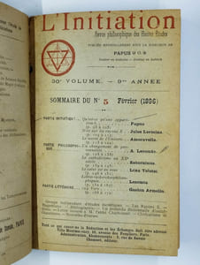 L'initiation. 1895 nov. (n°2) 1896 jan. - fév. (n°4 et 5).