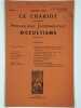 Le chariot. Revue mensuelle de psychologie expérimentale et d'occultisme. N° 89. Janvier 1938. 10ème année.. COLLECTIF,