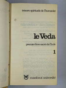 Le veda premier livre sacré de l'Inde.